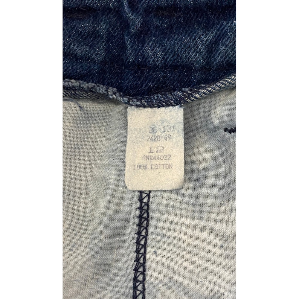 Vintage Together High Waist Pleated Blue Cotton Denim‎ Jeans Size 12 Made in USA - Picture 6 of 10